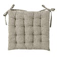 MODE DE VIE - Galette piquée Romeo - Coton et polyester - Naturel - 40x40cm - vignette