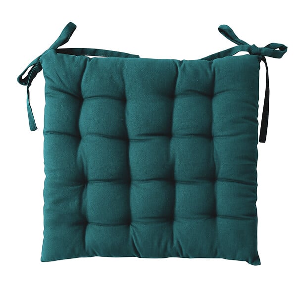 MODE DE VIE - Galette piquée Romeo coton et polyester - Bleu - 40x40cm - large