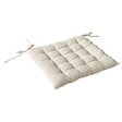 MODE DE VIE - Galette piquée Romeo - Coton et polyester - Ecru - 40x40cm - vignette