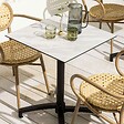 OVIALA - Table de terrasse 70 cm inclinable marbre - Opéra - vignette