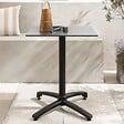 OVIALA - Table de terrasse 60 cm inclinable noir - Opéra - vignette