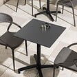 OVIALA - Table de terrasse 60 cm inclinable noir - Opéra - vignette