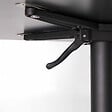 OVIALA - Table de terrasse 60 cm inclinable noir - Opéra - vignette