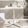OVIALA - Table inclinable de terrasse 70 x 70 cm blanc - Almada - vignette