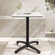 OVIALA - Table de terrasse 70 cm inclinable beton gris clair - Opéra - vignette