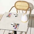 OVIALA - Table de terrasse 70 cm inclinable beton gris clair - Opéra - vignette