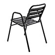 OVIALA - Lot de 4 fauteuils de jardin aluminium noir - Nothing Hill - vignette