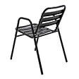 OVIALA - Chaise de jardin empilable en aluminium noire - Nothing Hill - vignette