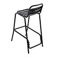 OVIALA - Tabouret haut en aluminium anodisé noir - Soho - vignette