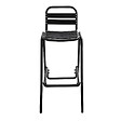 OVIALA - Tabouret haut en aluminium anodisé noir - Soho - vignette