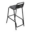 OVIALA - Lot de 4 chaises haute en aluminium noir - Soho - vignette