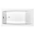 CERSANIT - Baignoire rectangulaire 160x75 cm VIRGO encastrable en acrylique + tablier central - vignette