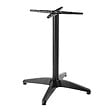 OVIALA - Pied de table ajustable 72/110 cm en aluminium noir - Cork - vignette