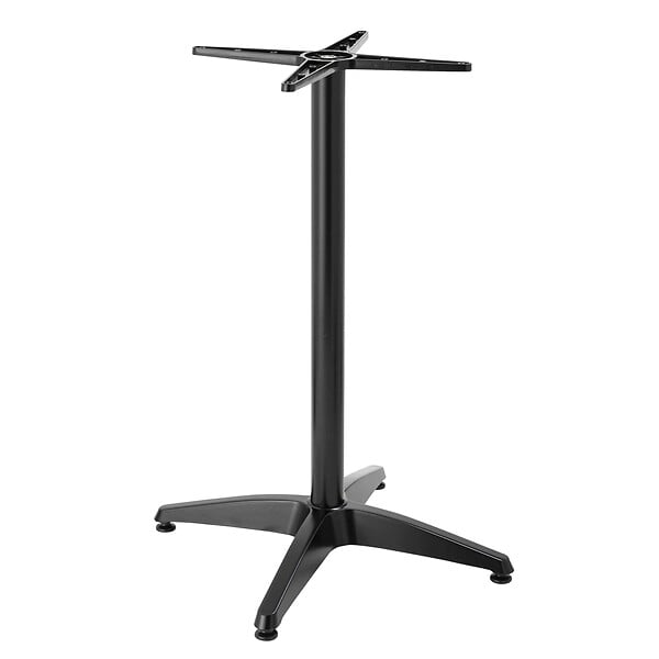 OVIALA - Pied de table ajustable 72/110 cm en aluminium noir - Cork - large