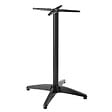 OVIALA - Pied de table ajustable 72/110 cm en aluminium noir - Cork - vignette