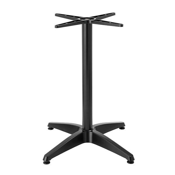 OVIALA - Pied de table ajustable 72/110 cm en aluminium noir - Cork - large