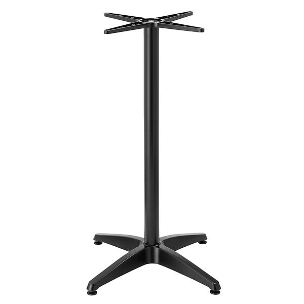 OVIALA - Pied de table ajustable 72/110 cm en aluminium noir - Cork - large