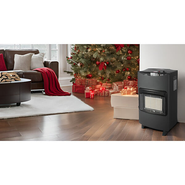 INTEC - Poele à gaz pliable 4,2KW Prêt à l'emploi avec Tuyau gaz + détendeur - Brûleur céramique Infrarouge - Piezo INTEC - large