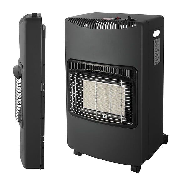 INTEC - Poele à gaz pliable 4,2KW Prêt à l'emploi avec Tuyau gaz + détendeur - Brûleur céramique Infrarouge - Piezo INTEC - large