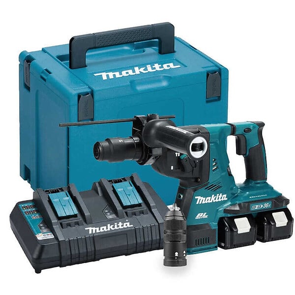 MAKITA - Perfo-burineur SDS+ Brushless 2x5Ah 36V LXT ® MAKITA DHR281PT2J en MAKPAC - large