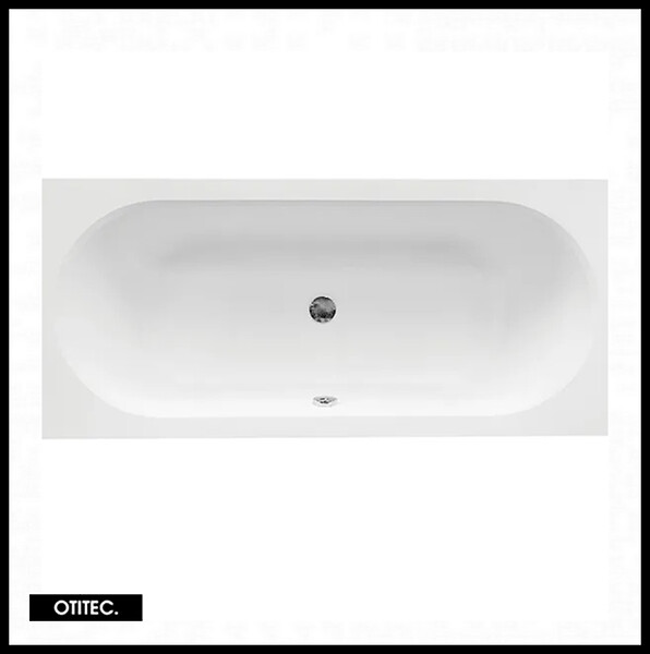 BESCO - Baignoire Droite sans Tablier - 160 x 75 cm - VITAE SANS TABLIER - REPOSE-TÊTE OFFERT - large