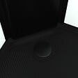AURLANE - Cabine de douche 1/4 de cercle 85x85x200 cm - Portes coulissantes - Receveur Noir Mat - vignette
