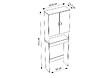 ALLIBERT - Meuble WC SOLITA 64,5 cm - Blanc Mat - vignette