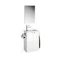 ALLIBERT - Meuble lave-mains Closy pack avec miroir blanc brillant L 40 x H 60 x P 25,2 cm - Allibert - vignette