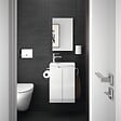 ALLIBERT - Meuble lave-mains Closy pack avec miroir blanc brillant L 40 x H 60 x P 25,2 cm - Allibert - vignette