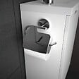 ALLIBERT - Meuble lave-mains Closy pack avec miroir blanc brillant L 40 x H 60 x P 25,2 cm - Allibert - vignette