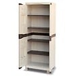 INTEC - Armoire de rangement 2 portes 4 Etagères 70 x 47 x 184cm 4 pieds Charge 100kg max INTEC - vignette