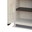 INTEC - Armoire de rangement 2 portes 4 Etagères 70 x 47 x 184cm 4 pieds Charge 100kg max INTEC - vignette
