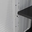 INTEC - Armoire de rangement 2 portes 4 Etagères Grise 68 x 37 x H169 cm 4 pieds INTEC - vignette