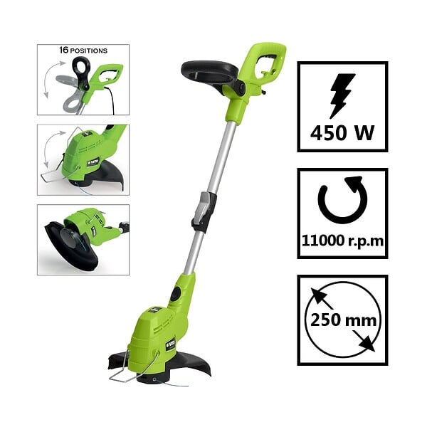 VITO - Coupe bordures 550W Mat téléscopique Coupe 30cm Tête Automatique Fil 1.6mm VITO - large