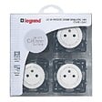 LEGRAND - Lot de 4 prises 2P+T 16A à composer - Céliane - blanc - Legrand - vignette