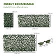 OUTSUNNY - Lot de 2 haies artificielles feuilles de lierre - treillis extensible - brise-vue canisse végétale feuillage réaliste osier polyester - vignette