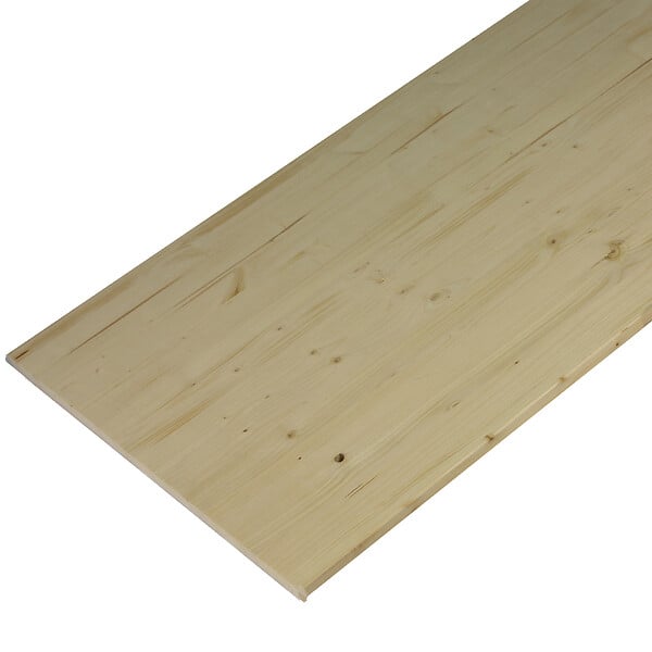 FORESTEA - Plan de travail sapin massif 2000 x 800 x 28 mm - FSC MIXTE 70% - large