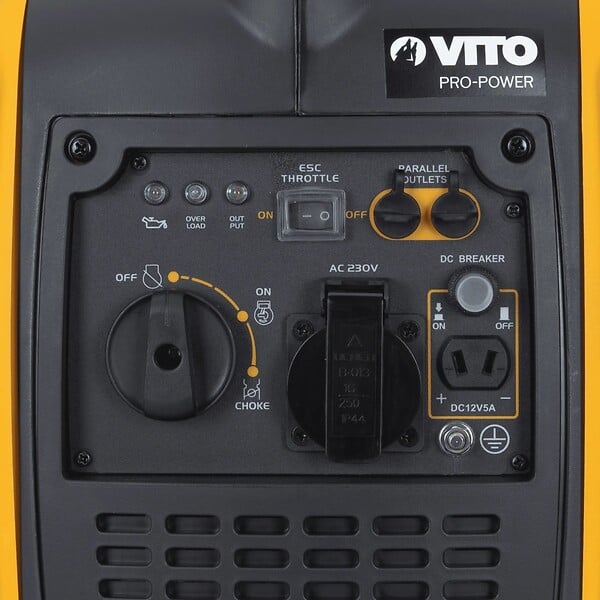 VITO - Groupe électrogène Inverter 1100W 60 cm3 essence 4T 1.5 CV Silencieux Soudure Portable Onduleur VITO - large
