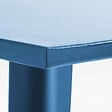OVIALA - Table haute de jardin en acier bleu pacific - New York - vignette