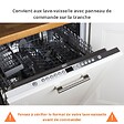 CUISINEANDCIE - Cuisineandcie - Façade pour lave-vaisselle tout intégrable Lovia Blanc Mat L 60 cm - vignette