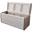 INTEC - Coffre de rangement 330L Beige/Taupe 138 x 53 x H57cm Poignées de transport polypropylène INTEC - vignette