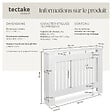 TECTAKE - Cache-radiateur VILA design à lattes avec étagère blanc - vignette