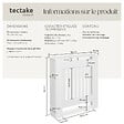 TECTAKE - Cache-radiateur VILA design à lattes avec étagère blanc - vignette