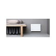 ADAX - Radiateur électrique en verre trempé ADAX - Blanc - 250 W - ECO 02 KBT - vignette