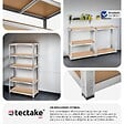 TECTAKE - Étagère robuste pour charges lourdes argent - vignette