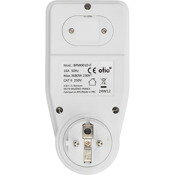 OTIO - Contrôleur de consommation électrique - tarifs paramétrables - Blanc - Otio - large