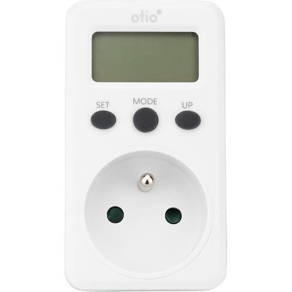 OTIO - Contrôleur de consommation électrique - 3 indicateurs - Blanc - Otio - large