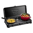 KEMPER - Réchaud gaz portable 3 feux 3450W Noir Couvercle Plaque de cuisson KEMPER - vignette