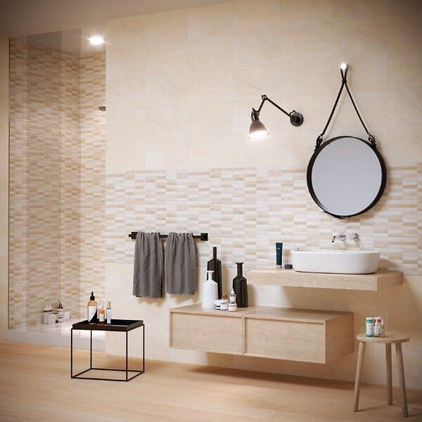 MOMA - Faïence murale Palace - Beige - 1,7 m² - large