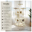 TECTAKE - Arbre à chat BARNEY 170 cm beige - vignette